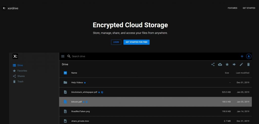 XORDrive - DropBox Alternative