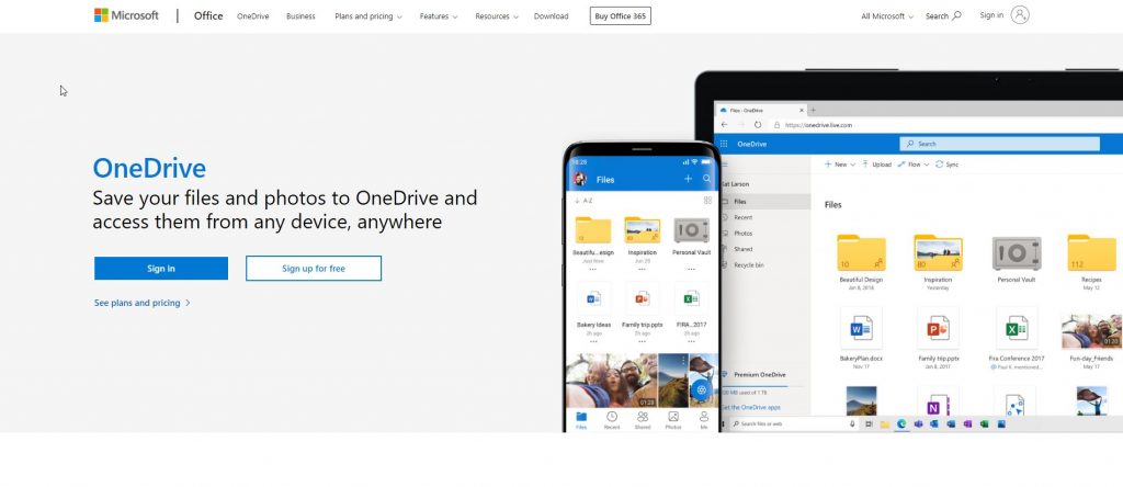 Microsoft OneDrive Cloud Storage