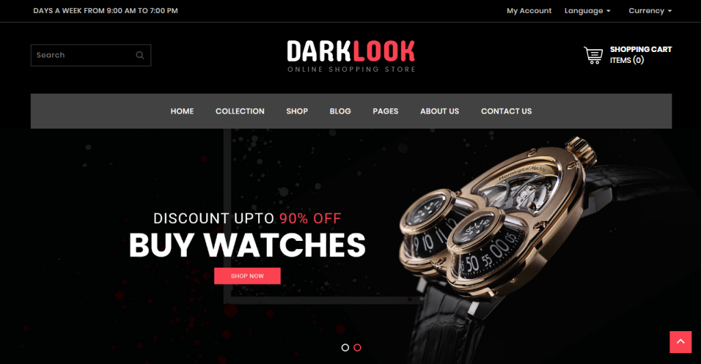 DarkLook Free Website Templates