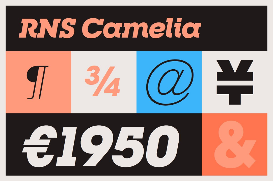 RNS Camelia Bold Fonts