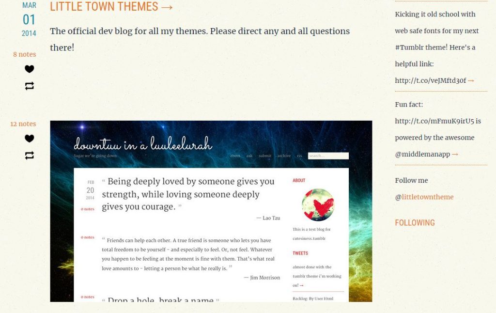 Free Tumblt Blog Theme