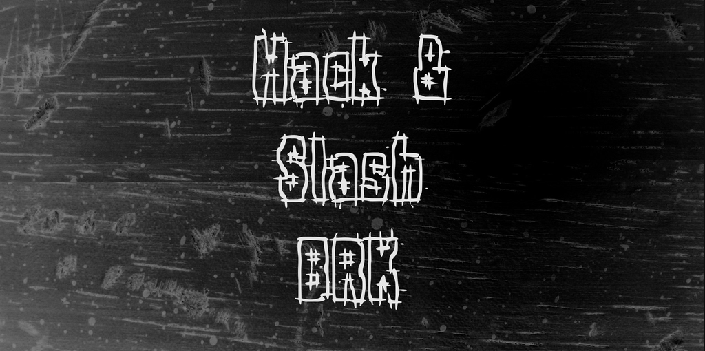 Hack & Slash stitch fonts