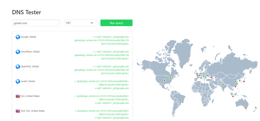 DNS Propagation Checker Tool