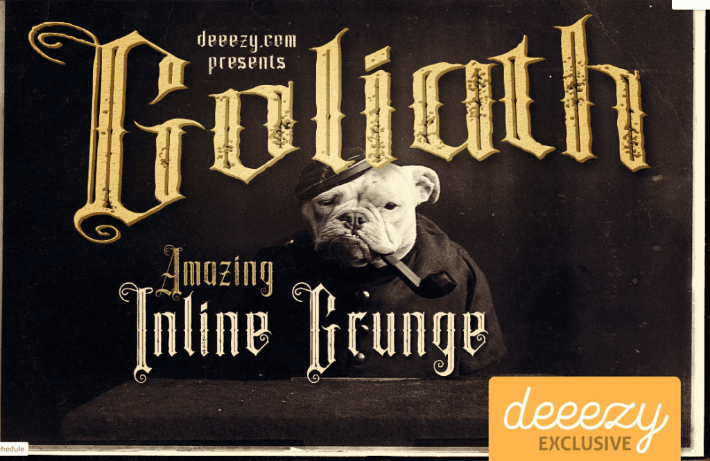 Goliath Typeface